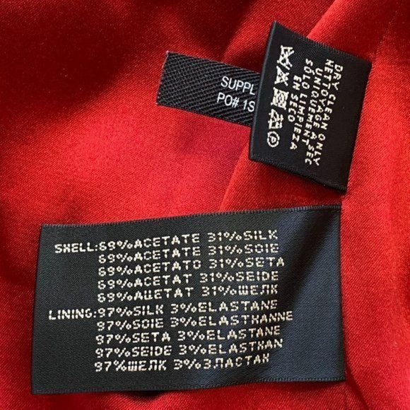 Ralph Lauren Black Label Silk Blend Red Sheath Dress 8 - Picture 5 of 6